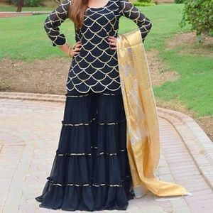 3 piece lehnga shirt and dupata